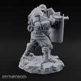 Breathing Rubble, Holding Ground Human Iron Guard Soldiers — D · No FX