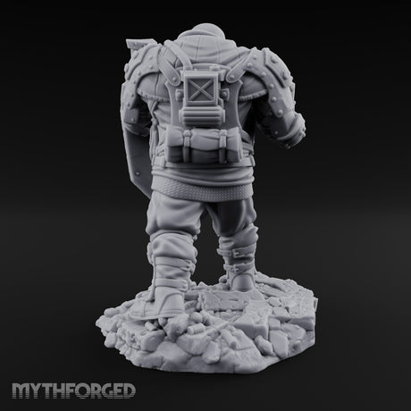 Breathing Rubble, Holding Ground Human Iron Guard Soldier D — No FX