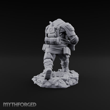 Breathing Rubble, Holding Ground Human Iron Guard Soldier E — FX