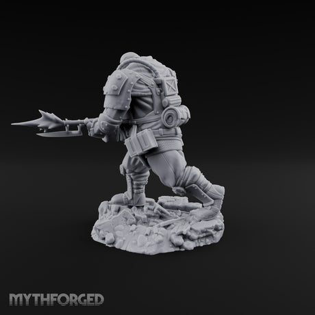 Breathing Rubble, Holding Ground Human Iron Guard Soldier E — FX