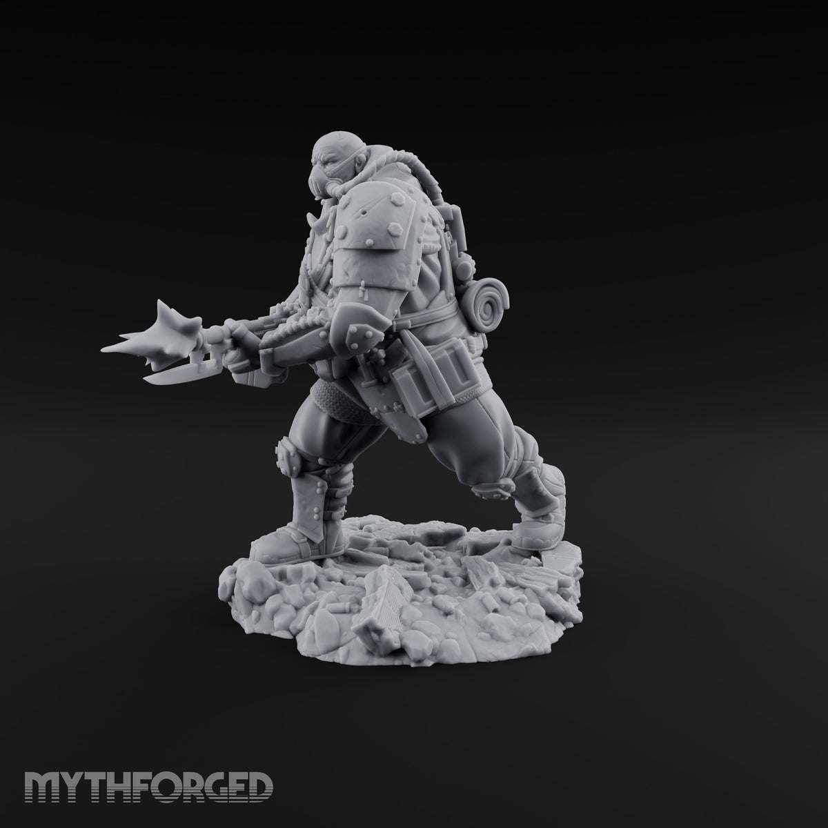 Breathing Rubble, Holding Ground Human Iron Guard Soldier E — FX