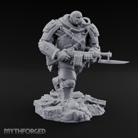 Breathing Rubble, Holding Ground Human Iron Guard Soldiers — E · No FX