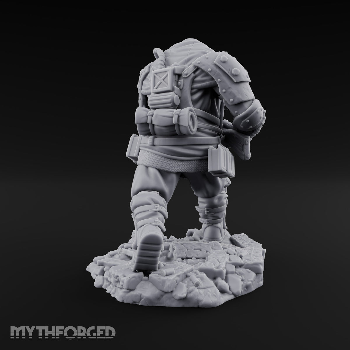 Breathing Rubble, Holding Ground Human Iron Guard Soldier E — No FX