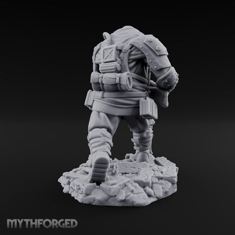 Breathing Rubble, Holding Ground Human Iron Guard Soldier E — No FX
