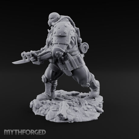 Breathing Rubble, Holding Ground Human Iron Guard Soldier E — No FX