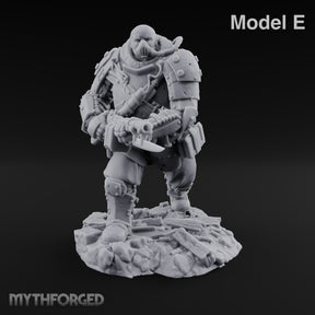 Breathing Rubble, Holding Ground Human Iron Guard Soldier E — No FX
