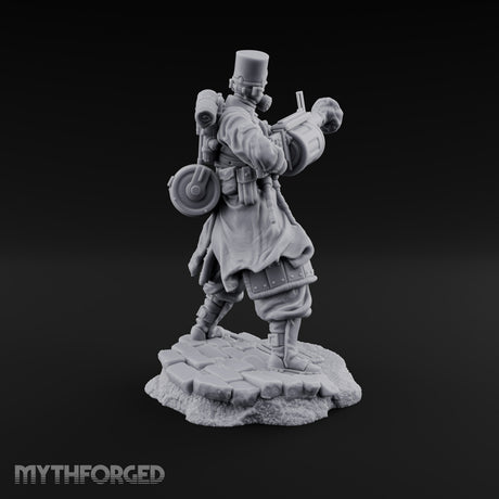 Orders Muffled, Obeyed Anyway Human Gas-Masked Light Infantry Soldier A — FX