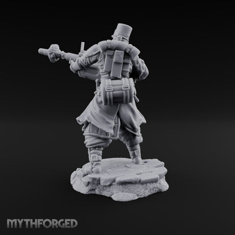 Orders Muffled, Obeyed Anyway Human Gas-Masked Light Infantry Soldier A — FX