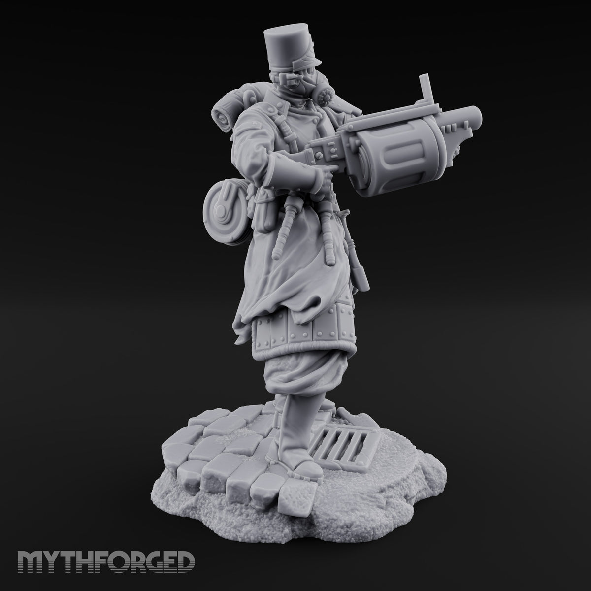 Orders Muffled, Obeyed Anyway Human Gas-Masked Light Infantry Soldier A — No FX