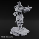 Orders Muffled, Obeyed Anyway Human Gas-Masked Light Infantry Soldier A — No FX