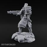 Orders Muffled, Obeyed Anyway Human Gas-Masked Light Infantry Soldier B — FX