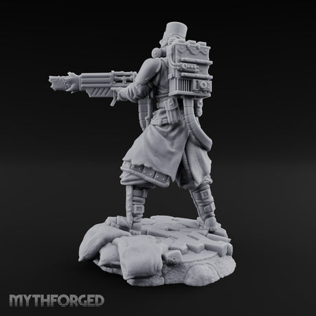 Orders Muffled, Obeyed Anyway Human Gas-Masked Light Infantry Soldier B — FX
