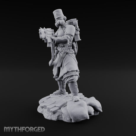 Orders Muffled, Obeyed Anyway Human Gas-Masked Light Infantry Soldier B — FX