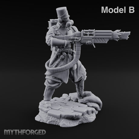 Orders Muffled, Obeyed Anyway Human Gas-Masked Light Infantry Soldier B — FX