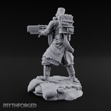 Orders Muffled, Obeyed Anyway Human Gas-Masked Light Infantry Soldier B — No FX