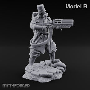 Orders Muffled, Obeyed Anyway Human Gas-Masked Light Infantry Soldier B — No FX