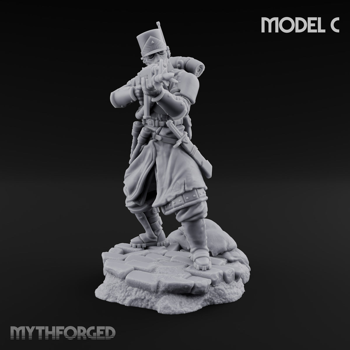 Orders Muffled, Obeyed Anyway Human Gas-Masked Light Infantry Soldier C — FX
