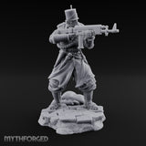 Orders Muffled, Obeyed Anyway Human Gas-Masked Light Infantry Soldier C — No FX