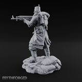 Orders Muffled, Obeyed Anyway Human Gas-Masked Light Infantry Soldier C — No FX