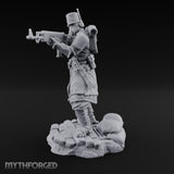 Orders Muffled, Obeyed Anyway Human Gas-Masked Light Infantry Soldier C — No FX