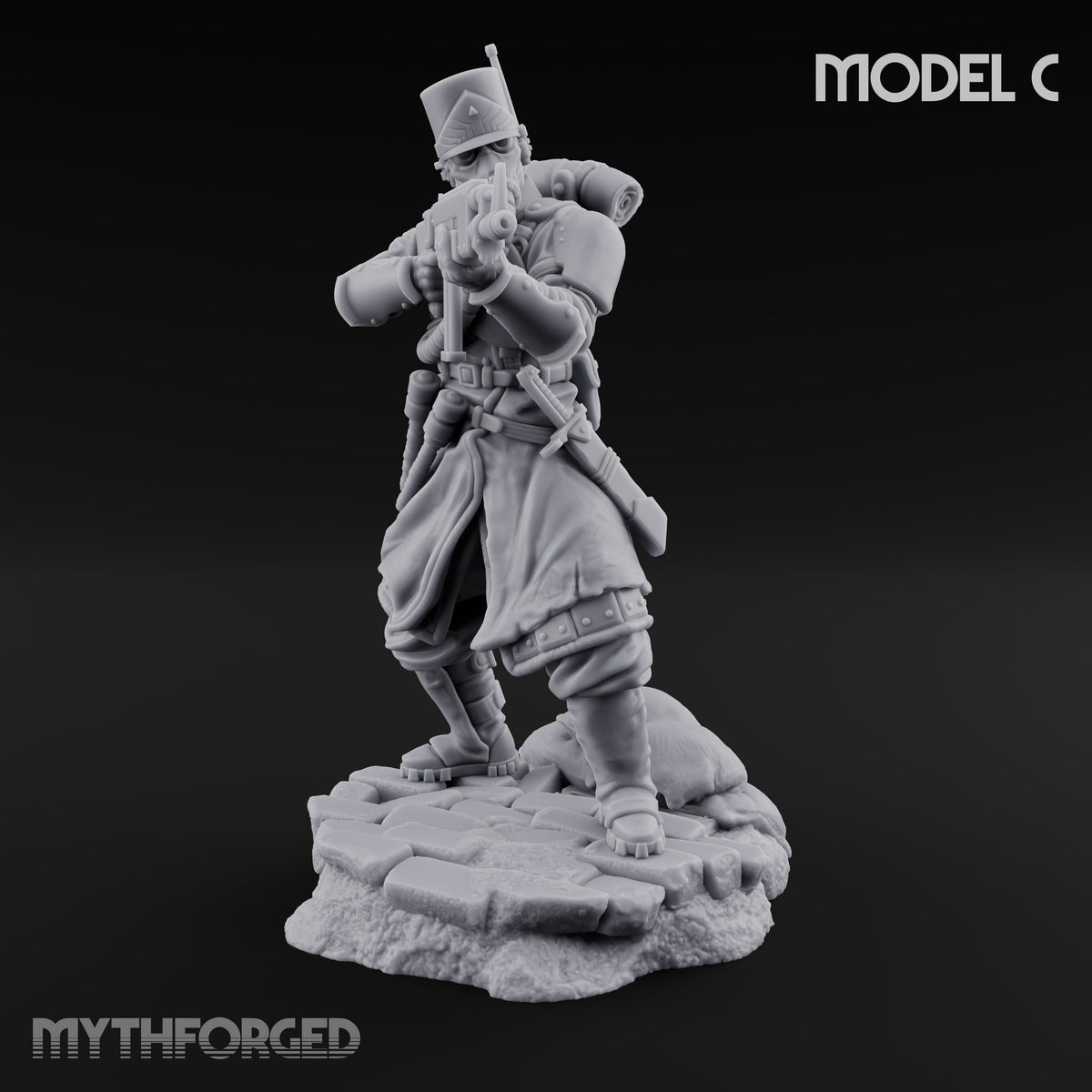 Orders Muffled, Obeyed Anyway Human Gas-Masked Light Infantry Soldier C — No FX