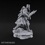 Orders Muffled, Obeyed Anyway Human Gas-Masked Light Infantry Soldier D