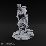 Orders Muffled, Obeyed Anyway Human Gas-Masked Light Infantry Soldier D