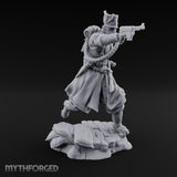 Orders Muffled, Obeyed Anyway Human Gas-Masked Light Infantry Soldiers — E · No FX