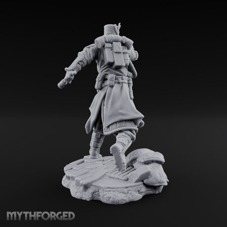 Orders Muffled, Obeyed Anyway Human Gas-Masked Light Infantry Soldier E — No FX