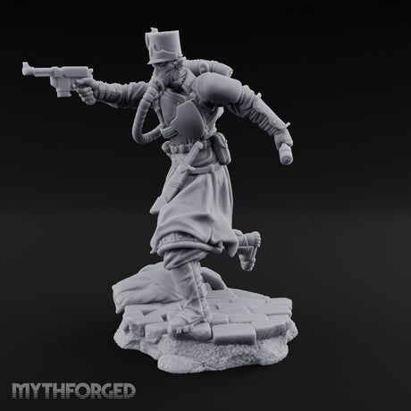 Orders Muffled, Obeyed Anyway Human Gas-Masked Light Infantry Soldier E — No FX