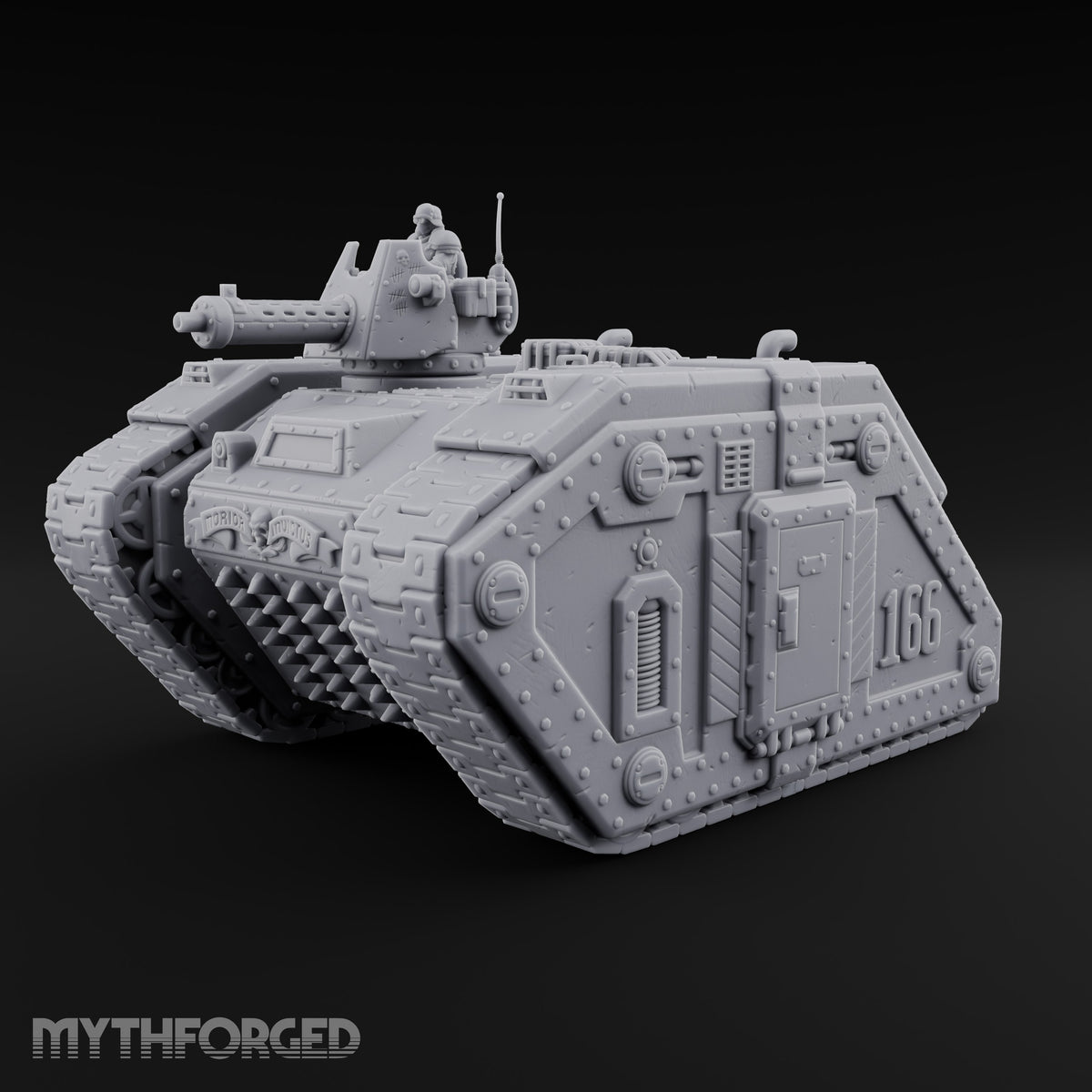 Hull Number 166 Reports In Warforged Tracked Tank — Turret 1