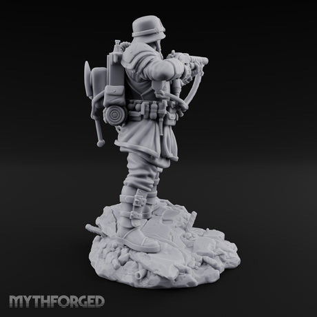 Breathing Through Brass Hoses Human Gas-Masked Shocktrooper A — No FX
