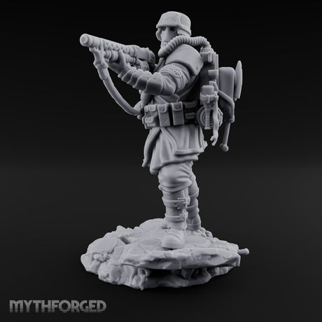 Breathing Through Brass Hoses Human Gas-Masked Shocktrooper A — No FX