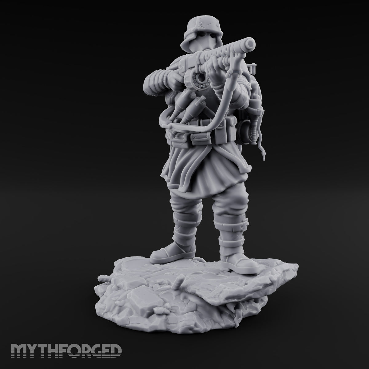 Breathing Through Brass Hoses Human Gas-Masked Shocktrooper A — No FX