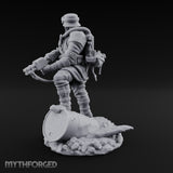 Breathing Through Brass Hoses Human Gas-Masked Shocktrooper B