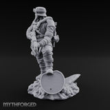 Breathing Through Brass Hoses Human Gas-Masked Shocktrooper B