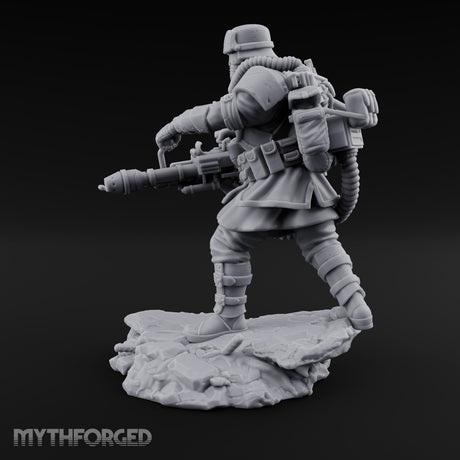 Breathing Through Brass Hoses Human Gas-Masked Shocktrooper E — No FX