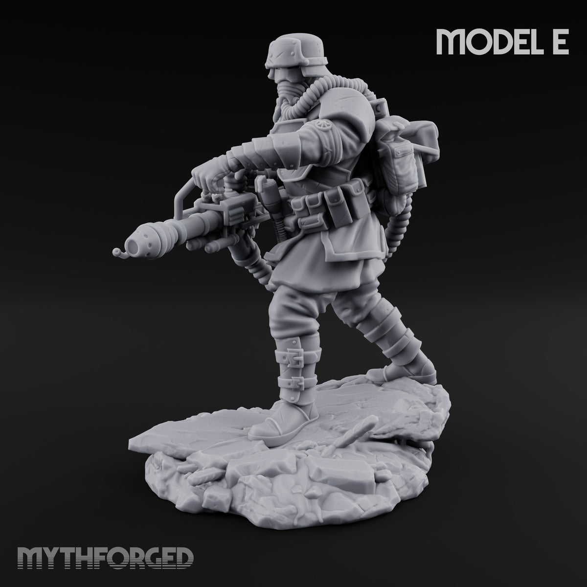 Breathing Through Brass Hoses Human Gas-Masked Shocktrooper E — No FX