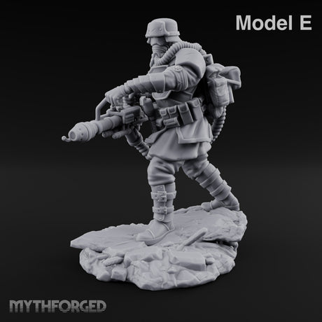 Breathing Through Brass Hoses Human Gas-Masked Shocktrooper E — No FX