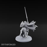 Charging Through Moonrise Vampire Lord on Armoured Horse with Lance and Shield