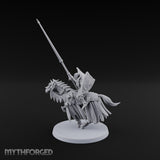 Charging Through Moonrise Vampire Lord on Armoured Horse with Lance and Shield