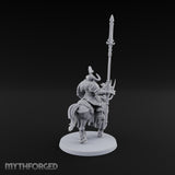 Hooves Thunder, Horns Gleam Human Horned Cavalry Warrior A