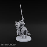 Hooves Thunder, Horns Gleam Human Horned Cavalry Warrior A