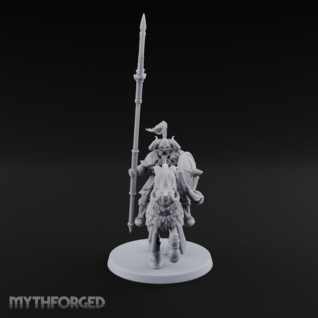Hooves Thunder, Horns Gleam Human Horned Cavalry Warrior A