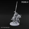 Hooves Thunder, Horns Gleam Human Horned Cavalry Warrior A