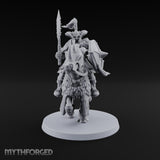 Hooves Thunder, Horns Gleam Human Horned Cavalry Warrior B