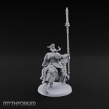 Hooves Thunder, Horns Gleam Human Horned Cavalry Warrior D