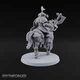 Hooves Thunder, Horns Gleam Human Horned Cavalry Warrior E