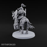 Hooves Thunder, Horns Gleam Human Horned Cavalry Warrior E
