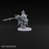 Hooves Thunder, Horns Gleam Human Horned Cavalry Warrior F